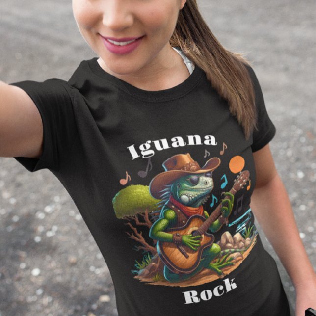 T-shirt Iguana Serenading Rock Dweller (Créateur téléchargé)