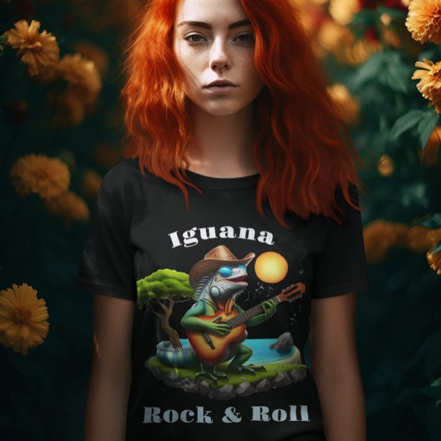T-shirt Iguana Serenading Rock Dweller (Créateur téléchargé)