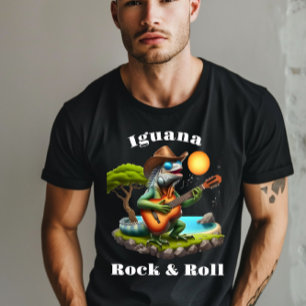 T-shirt Iguana Serenading Rock Dweller