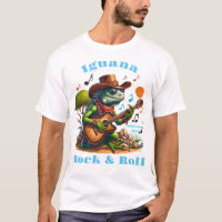 Iguana Serenading Swamp Dweller Rock & Roll