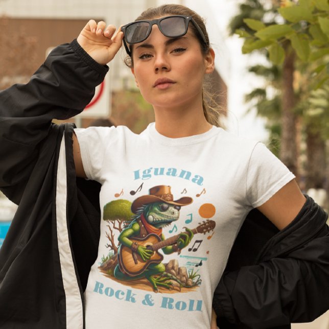T-shirt Iguana Serenading Swamp Dweller Rock & Roll (Créateur téléchargé)