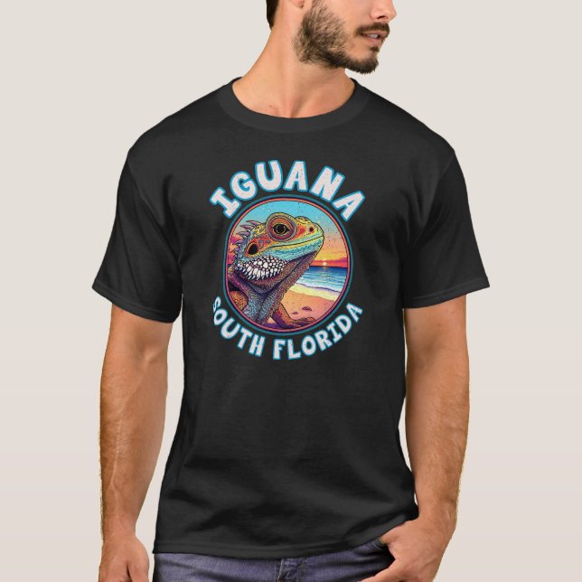 T-SHIRT IGUANA SOUTH FLORIDA (Devant)