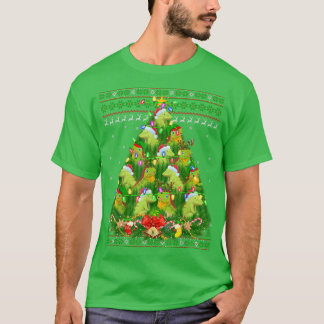 T-shirt Iguana Xmas Éclairage Arbre Père Noël Iguana Laide
