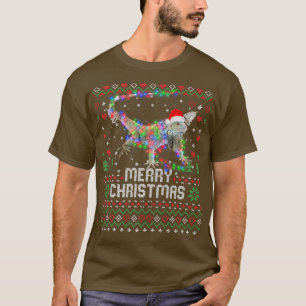 T-shirt Iguanas Santa Hat Animal Noël Arbre Lumière Hol