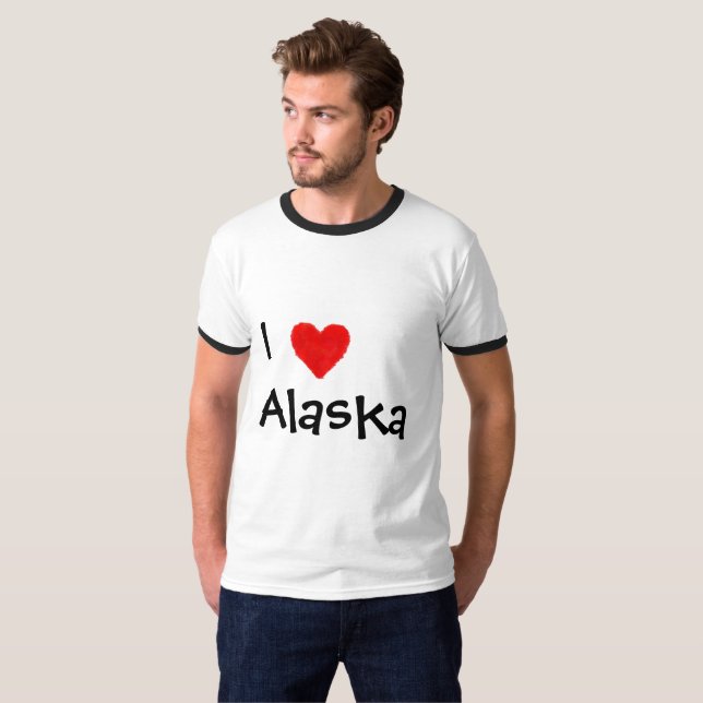 T-shirt Iheart Alaska (Devant entier)