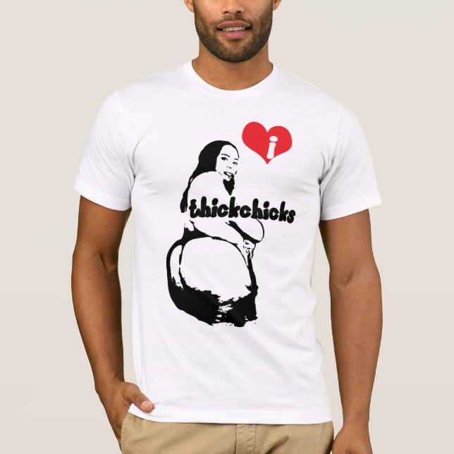 T-shirt iheartthickchicks (Devant)