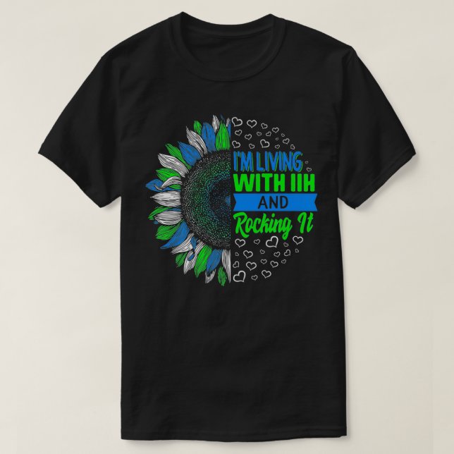 T-shirt IIH Sensibilisation Je vis avec IIH et je le secou (Design devant)