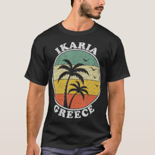 T-shirt Ikaria Ile Grèce vacances été Voyage Vintag