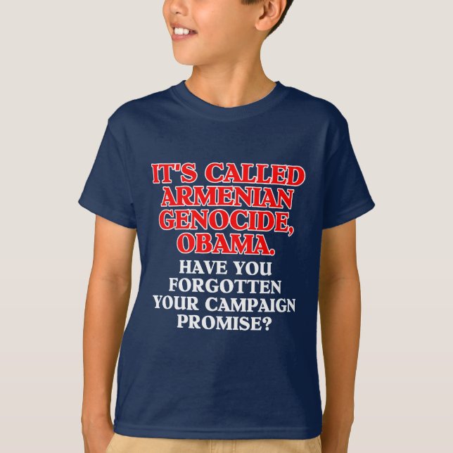 T-shirt Il a appelé le génocide d'Armenian, (Devant)