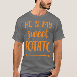 T-shirt Il a ma patate douce pour le couple correspondant