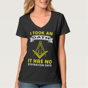 T-shirt Il a prêté serment Maître maçonnique maçonnique Éq