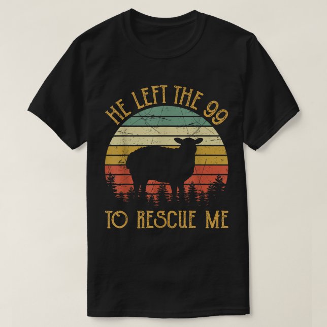T-shirt Il A Quitté Les 99 Pour Me Secourir (Design devant)