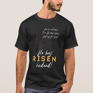 T-shirt Il A Ressuscité Jésus chrétien Joyeux Epines de Pâ