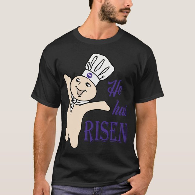 T-shirt Il A Risen Doughboy Pillsbury Purple (Devant)