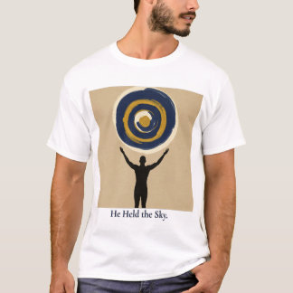 T-shirt Il a tenu le ciel - Art de la Fête des Pères Abstr