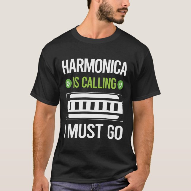 T-shirt Il Appelle Harmonica Mouth Organ (Devant)