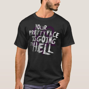 T-shirt Il Bande Votre Joli Visage Va Enfer Heartag