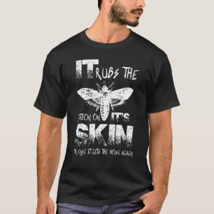 T-shirt Il Brouille La Lotion Sur Son Insecte Vintage Peau