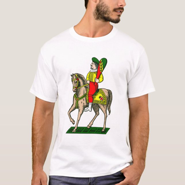T-shirt Il cavaliere di bastoni (Devant)