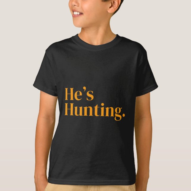 T-shirt Il chasse 2 (Devant)