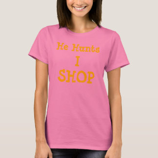 T-shirt Il chasse, moi, SHOP