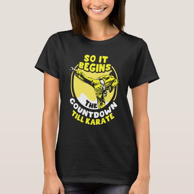 T-shirt Il Commence Donc Le Compte À Rete Jusqu'Au Karaté (Devant)