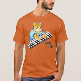 T-shirt Il Crowd Roys Piano Cat Design Disponible Sur Un L