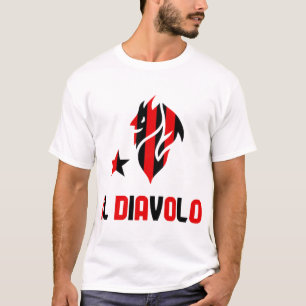 T-shirt Il Diavolo milan rayé