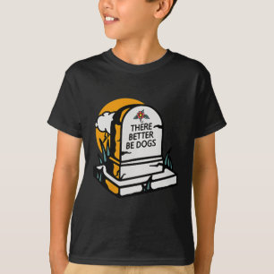T-shirt Il doit y avoir des chiens au paradis amoureux des