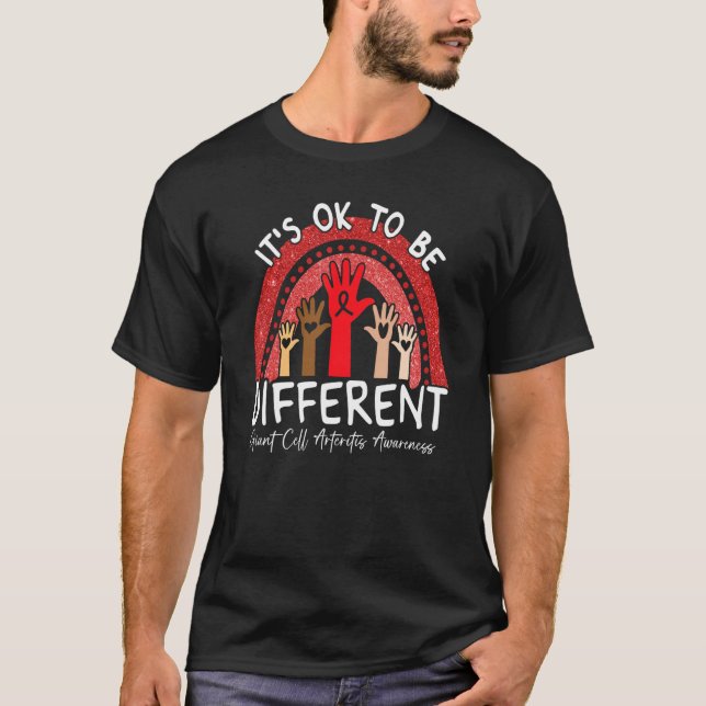 T-shirt Il est bon d'être différent Artérite de cellule gé (Devant)