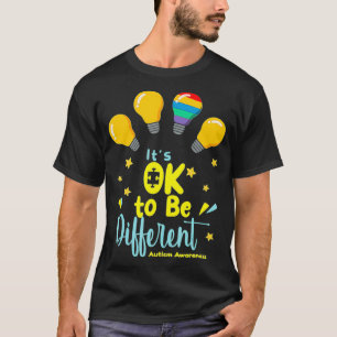 T-shirt Il est bon d'être différent mignon Sensibilisation