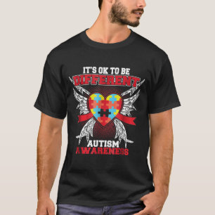 T-shirt Il Est Bon D'Être Différents Soutien De Sensibilis