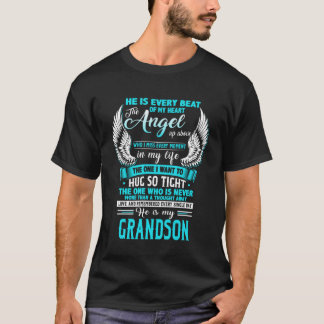 T-shirt Il Est Chaque Beat De Mon Coeur L'Ange Au-Dessus D