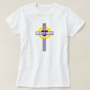T-shirt Il Est Devenu Cross Bible Verse Pâques