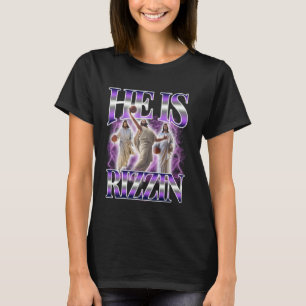 T-shirt Il est drôle de Jésus de basket-ball Rizzin Pâques