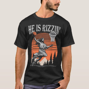 T-shirt Il est drôle Jésus Sketll Pâques chrétien M
