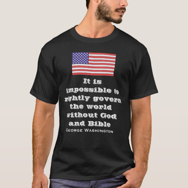 T-shirt Il est impossible de régir correctement le witho (Devant)