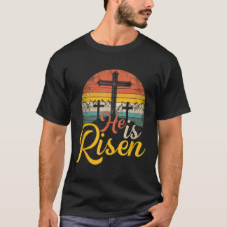 T-shirt Il est ressuscité chrétien Jésus de Pâques