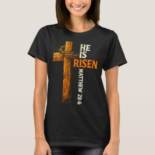T-shirt Il est ressuscité croix jésus foi chrétienne relig