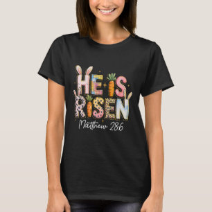 T-shirt Il Est Ressuscité Jésus Chrétien Joyuses Paques En