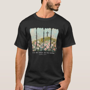 T-shirt Il est ressuscité Jésus Christ printemps Pâques Fe