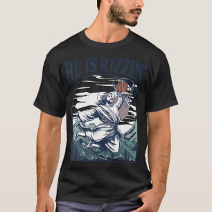 T-shirt Il Est Ressuscité Jésus Foi Chrétienne Panier Reli