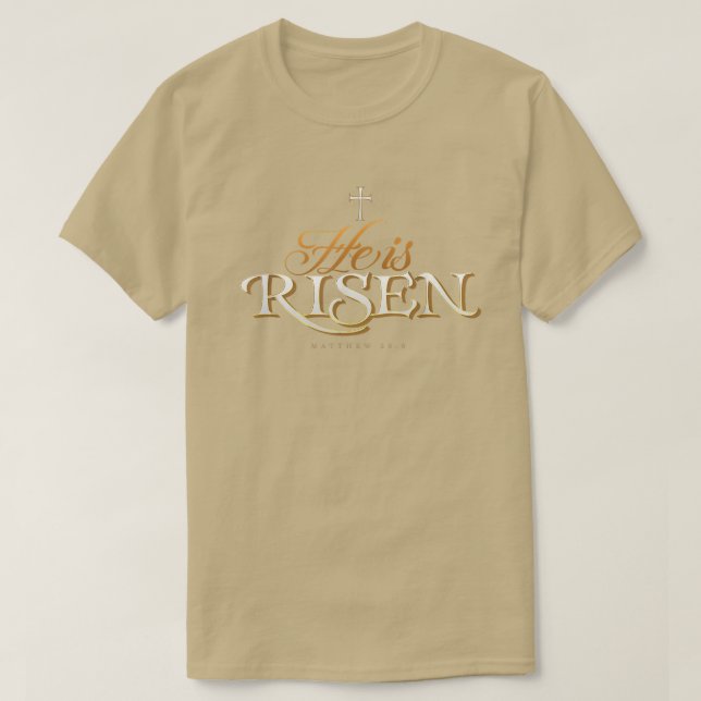 T-shirt Il est ressuscitéPâques Jésus 87  (Design devant)