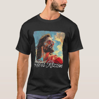 T-shirt Il Est Rizzen Jésus