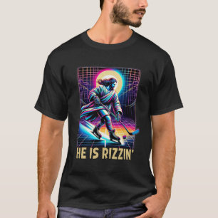 T-shirt Il est Rizzin Christian amateur de hockey sur glac