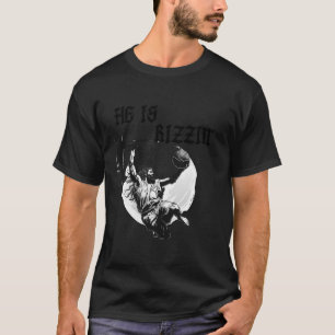 T-shirt Il Est Rizzin Funny Jésus Mème De Basketball Chris