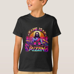 T-shirt Il Est Rizzin' Joyeux Jour de Pâques Drôle Chrétie