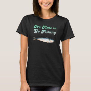 T-shirt Il est temps d'aller pêcher en plein air Nature Pê