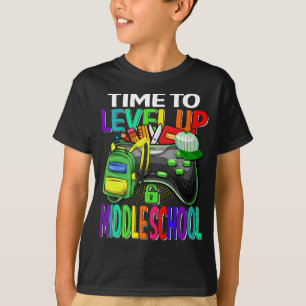 T-shirt Il Est Temps D'Augmenter Le Jeu Vidéo Au Milieu De