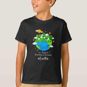 T-shirt Il est temps de créer une planète Terre mignonne